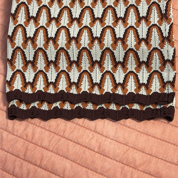 The Normal Brand Marilyn Knit Straight Leg Pant Brown Cream size Large - Picture 10 of 15